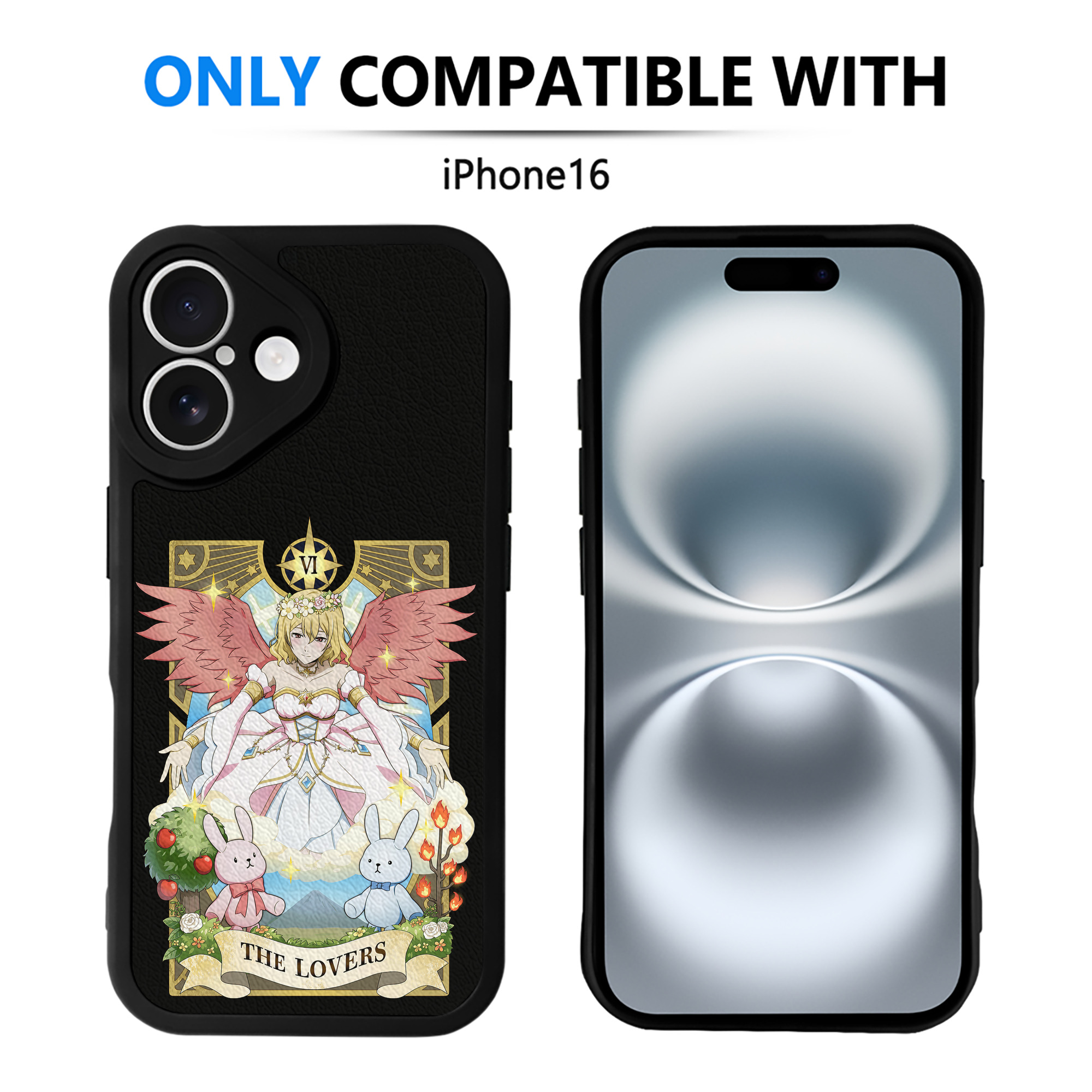 （画像用） 文豪ストレイドッグス Bungo Stray Dogs 【iPhone 16シリーズ対応】シリコンスマホケース（レザー調） 材質：シリコン